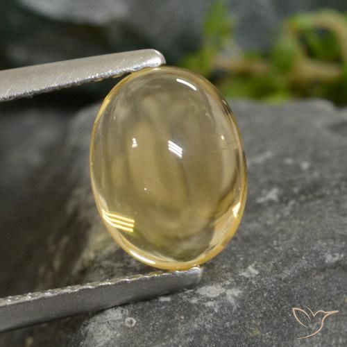 1.88ct Natürlicher Hell Gold Citrin, Oval, Transparent