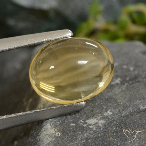 9,17 ctw natürlicher Hell Gold Citrin, Oval, Transparent