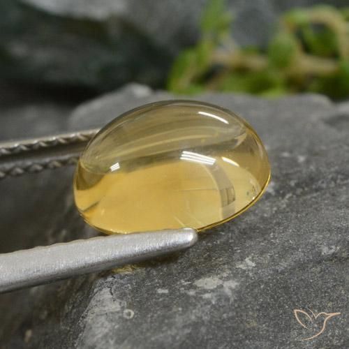 9,17 ctw natürlicher Hell Gold Citrin, Oval, Transparent