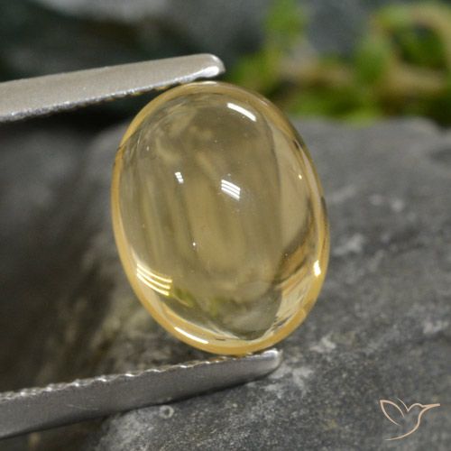 2.23ct Natürlicher hellgelb Citrin, Oval, Transparent