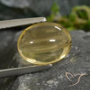 9,17 ctw natürlicher hellgelb Citrin, Oval, Transparent