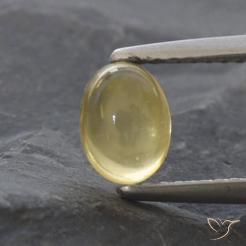 1.16ct Natürlicher hellgelb Citrin, Oval, Transparent