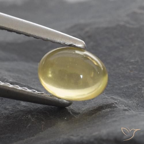 9,17 ctw natürlicher hellgelb Citrin, Oval, Transparent