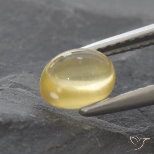 9,17 ctw natürlicher hellgelb Citrin, Oval, Transparent