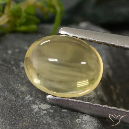 9,17 ctw natürlicher hellgelb Citrin, Oval, Transparent
