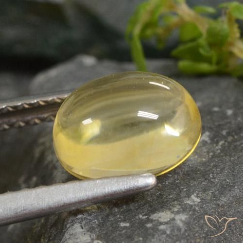 9,17 ctw natürlicher hellgelb Citrin, Oval, Transparent