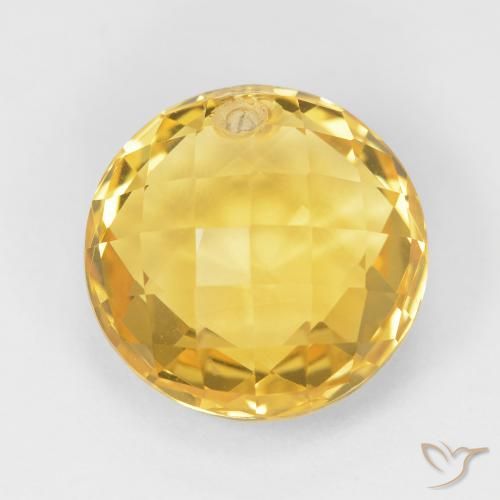 7.79ct Natürlicher Mittleres Gold Citrin, Runden, VVS
