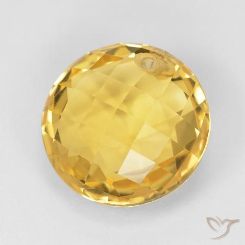 9,17 ctw natürlicher Mittleres Gold Citrin, Runden, VVS