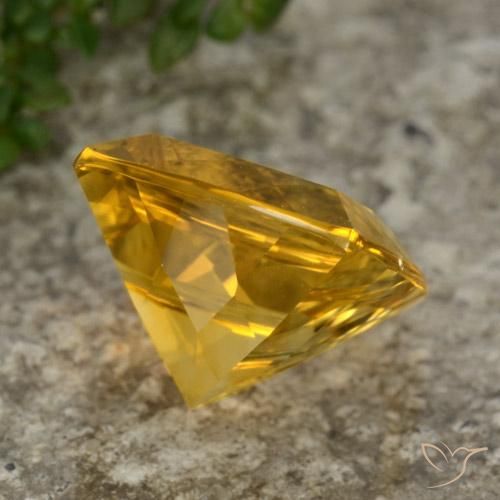9,17 ctw natürlicher Tiefes Goldorange Citrin, Kissen, VVS-VS