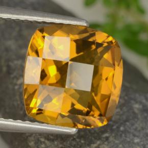 3,62 ctw natürlicher goldener Citrin, Kissenschliff, VVS-VS