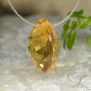 9,17 ctw natürlicher Tiefes Goldorange Citrin, Runden, VVS