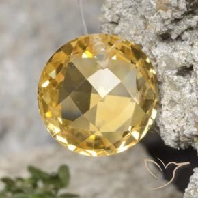 9,17 ctw natürlicher gold-orange Citrin, Runden, VVS