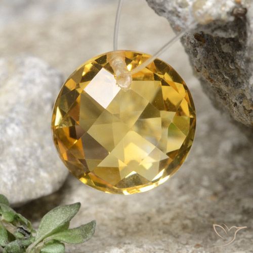 4.53ct Natürlicher Golden Citrin, Runden, VVS