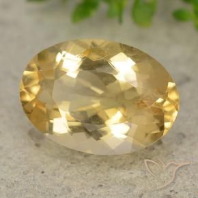 9,17 ctw natürlicher Mittleres Gold Citrin, Oval, VVS