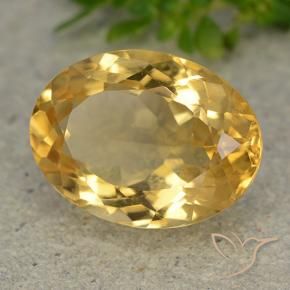9,17 ctw natürlicher Mittelgold Citrin, Oval, VVS
