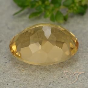 9,17 ctw natürlicher Mittelgold Citrin, Oval, VVS