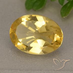 9,17 ctw natürlicher Helles Gold Citrin, Oval, VVS-VS