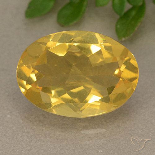 5.07ct Natürlicher Golden Citrin, Oval, VVS-VS