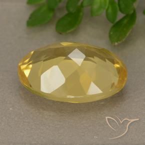 9,17 ctw natürlicher Golden Citrin, Oval, VVS-VS