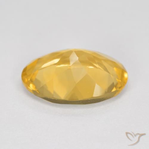 9,17 ctw natürlicher Mittelgold Citrin, Oval, VVS-VS