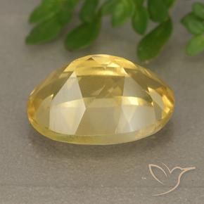 9,17 ctw natürlicher gold-orange Citrin, Oval, VVS-VS