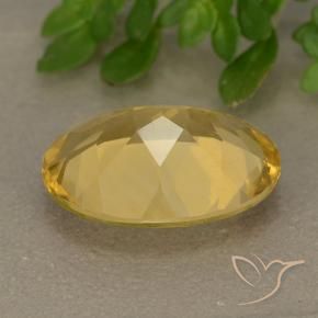 9,17 ctw natürlicher Mittelgold Citrin, Oval, VVS-VS