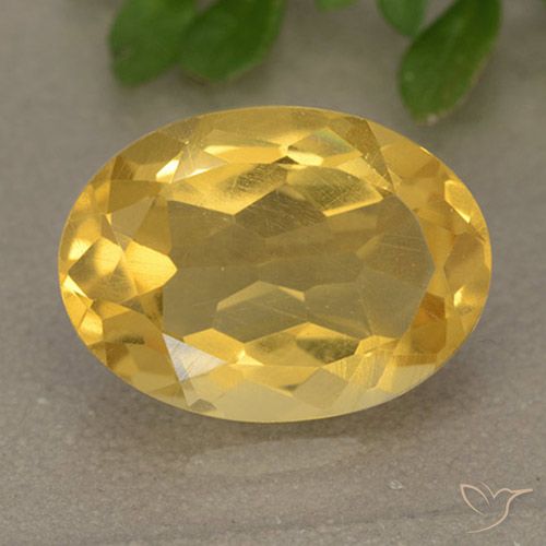 4.81ct Natürlicher Helles Gold Citrin, Oval, VVS-VS