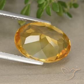 9,17 ctw natürlicher Dunkelorange-Gold Citrin, Oval, VVS-VS