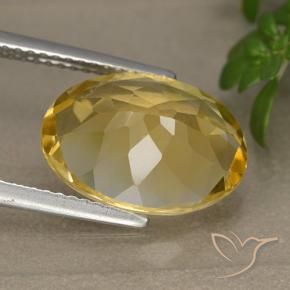 9,17 ctw natürlicher Mittelhelles Gold Citrin, Oval, VVS-VS