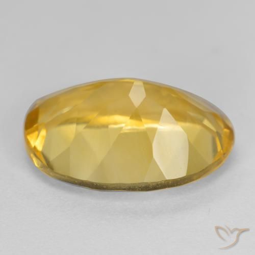 9,17 ctw natürlicher Mittelgold Citrin, Oval, VVS-VS