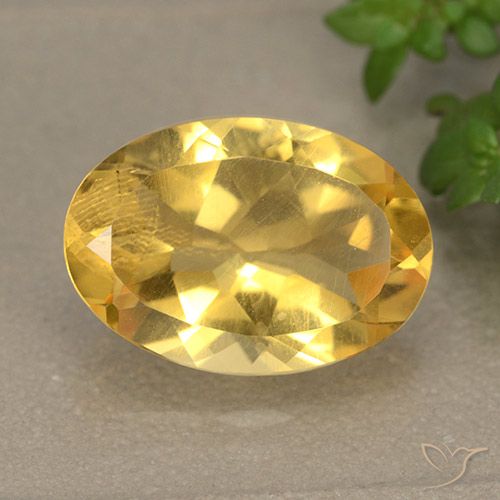 4.94ct Natürlicher Golden Citrin, Oval, VVS-VS