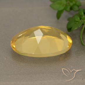 9,17 ctw natürlicher Golden Citrin, Oval, VVS-VS