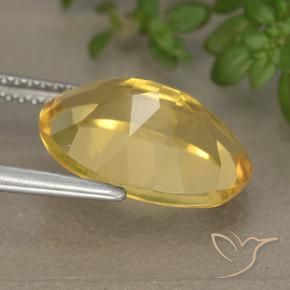 9,17 ctw natürlicher Golden Citrin, Oval, VVS-VS
