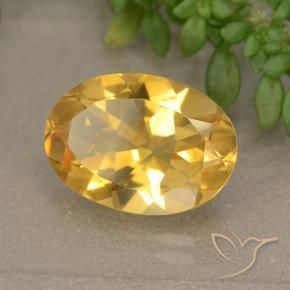 9,17 ctw natürlicher Helles Gold Citrin, Oval, VVS-VS