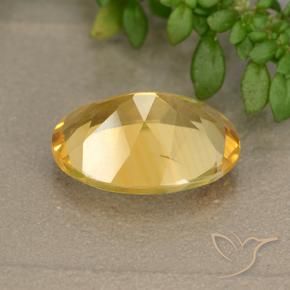 9,17 ctw natürlicher Helles Gold Citrin, Oval, VVS-VS