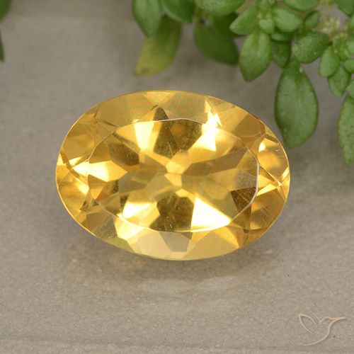 5.44ct Natürlicher Mittleres Gold Citrin, Oval, VVS-VS