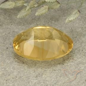 9,17 ctw natürlicher Mittelgold Citrin, Oval, VVS-VS