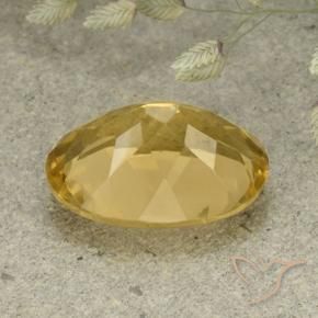 9,17 ctw natürlicher Mittelgold Citrin, Oval, VVS-VS