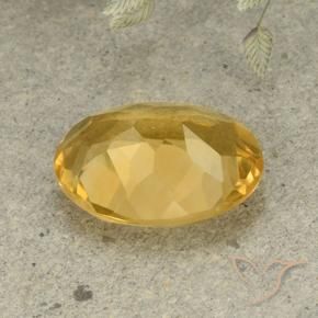 9,17 ctw natürlicher Mittel-Dunkelgold Citrin, Oval, VVS-VS