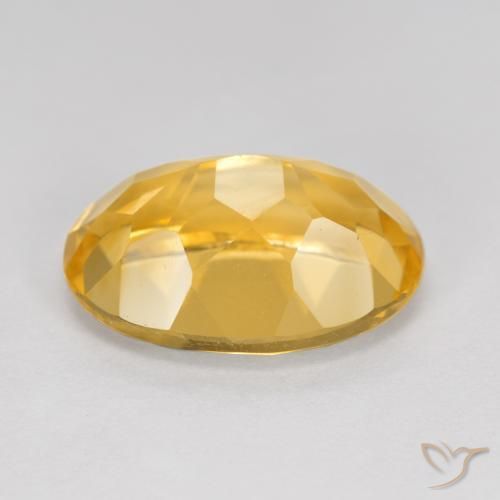 9,17 ctw natürlicher Mittelgold Citrin, Oval, VVS-VS