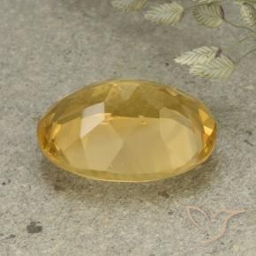 9,17 ctw natürlicher gold-orange Citrin, Oval, VVS-VS