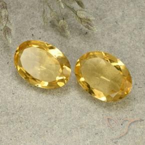 8.15 ct natürliche Mittelgold Citrin-Edelsteine, Oval, VVS-VS