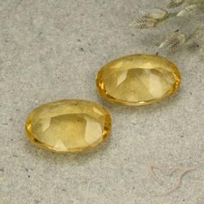 8.15 ct natürliche Mittelgold Citrin-Edelsteine, Oval, VVS-VS