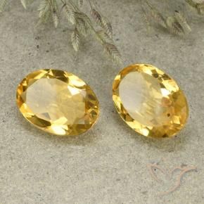 8.96 ct natürliche Mittelhelles Gold Citrin-Edelsteine, Oval, VVS-VS
