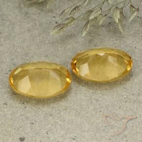8.96 ct natürliche Mittelhelles Gold Citrin-Edelsteine, Oval, VVS-VS