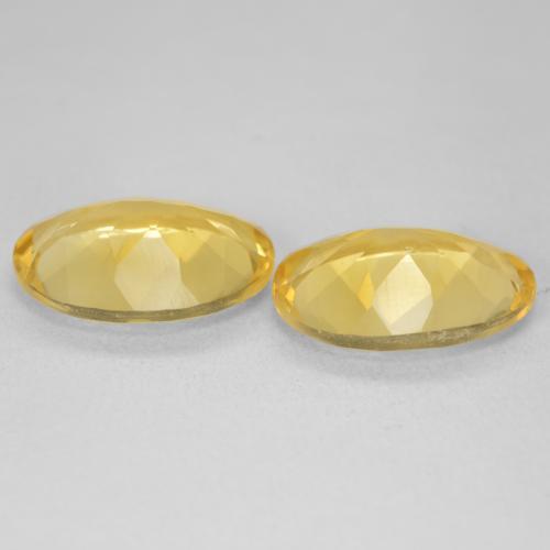 9.12 ct natürliche gold-orange Citrin-Edelsteine, Oval, VVS-VS