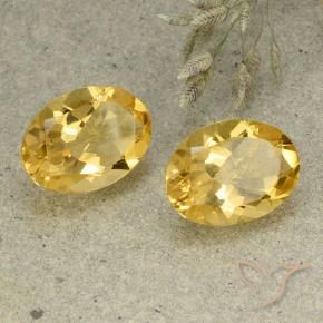 9,74 ct natürliche goldener Citrin-Edelsteine, Oval Schliff, VVS-VS