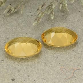 9,74 ct natürliche goldener Citrin-Edelsteine, Oval Schliff, VVS-VS