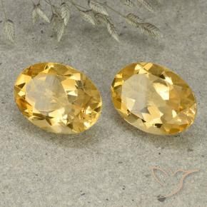 9.79 ct natürliche gold-orange Citrin-Edelsteine, Oval Schliff, VVS-VS