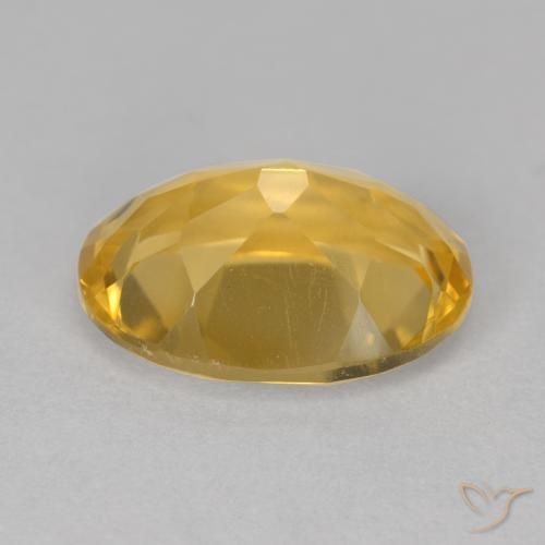 9,17 ctw natürlicher Mittelgold Citrin, Oval, VVS-VS